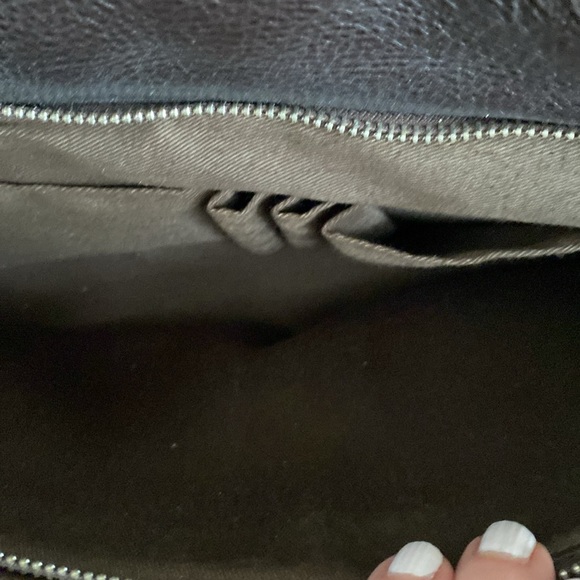 EUC BROWN PELLE STUDIO OILED SUEDE & LEATHER MESSENGER BAG/CARRY-ON - Picture 5 of 15